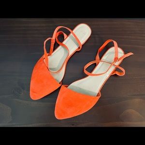 ASOS wrap pointed flats